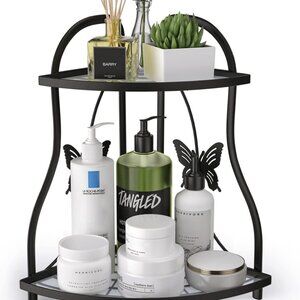 Corner Bathroom Sink Organizer Countertop Shelf, Kitchen Corner Rack Organizer